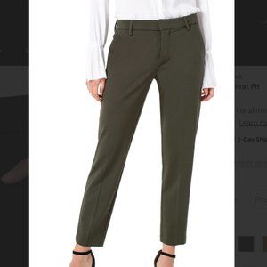 Olive Green Trousers fro Work (Kelsey Knit Super Stretch Trouser, Liverpool)